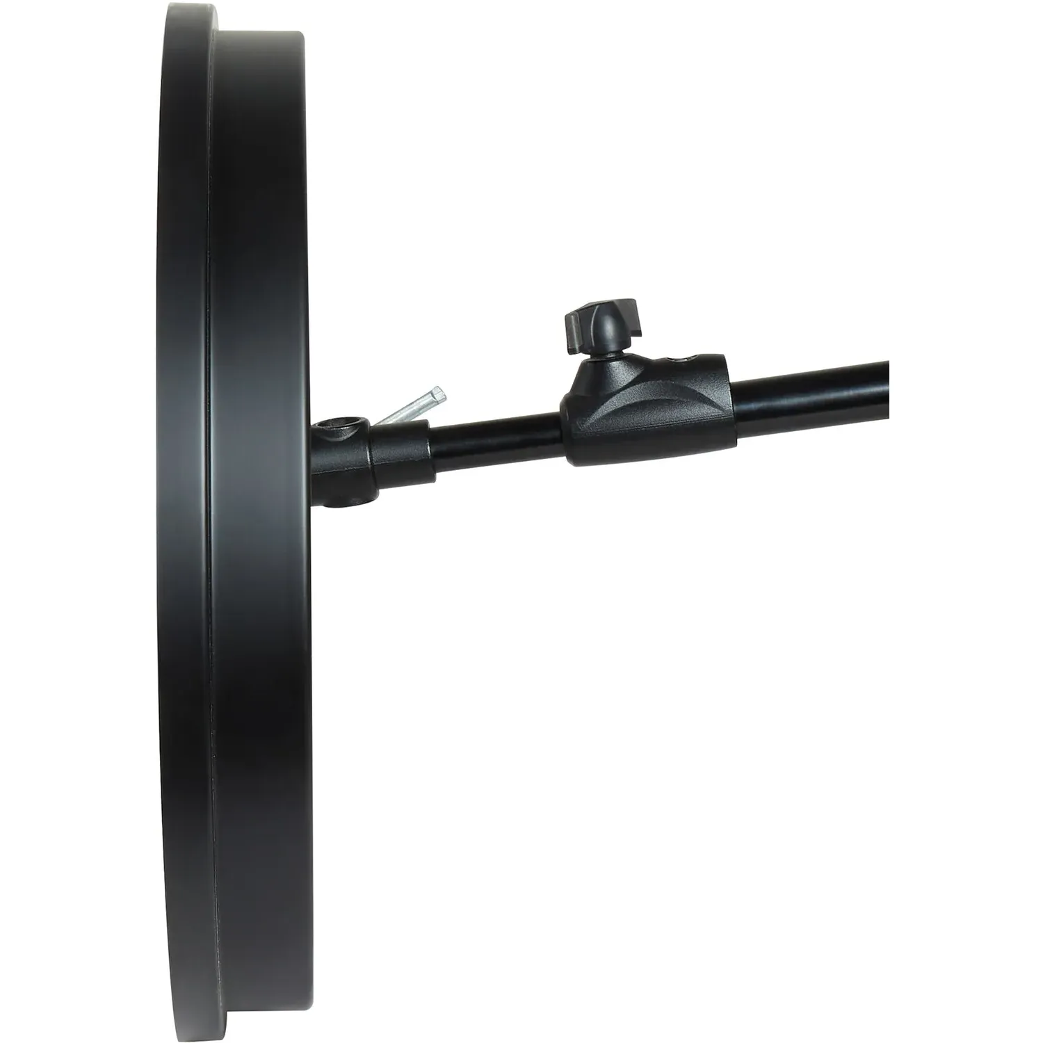 3D Round Wall Clock 45cm - Black