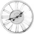 3D Round Wall Clock - Silver
