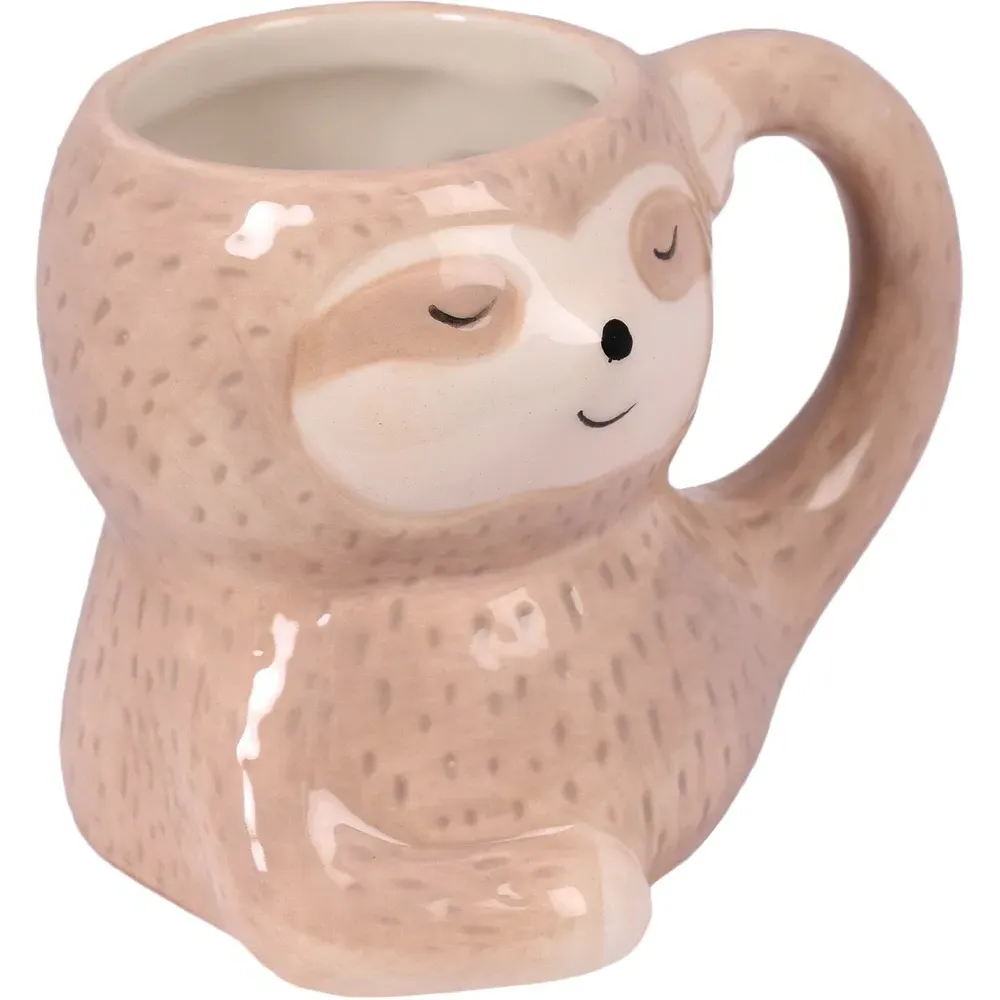 3D Sloth Mug - Brown