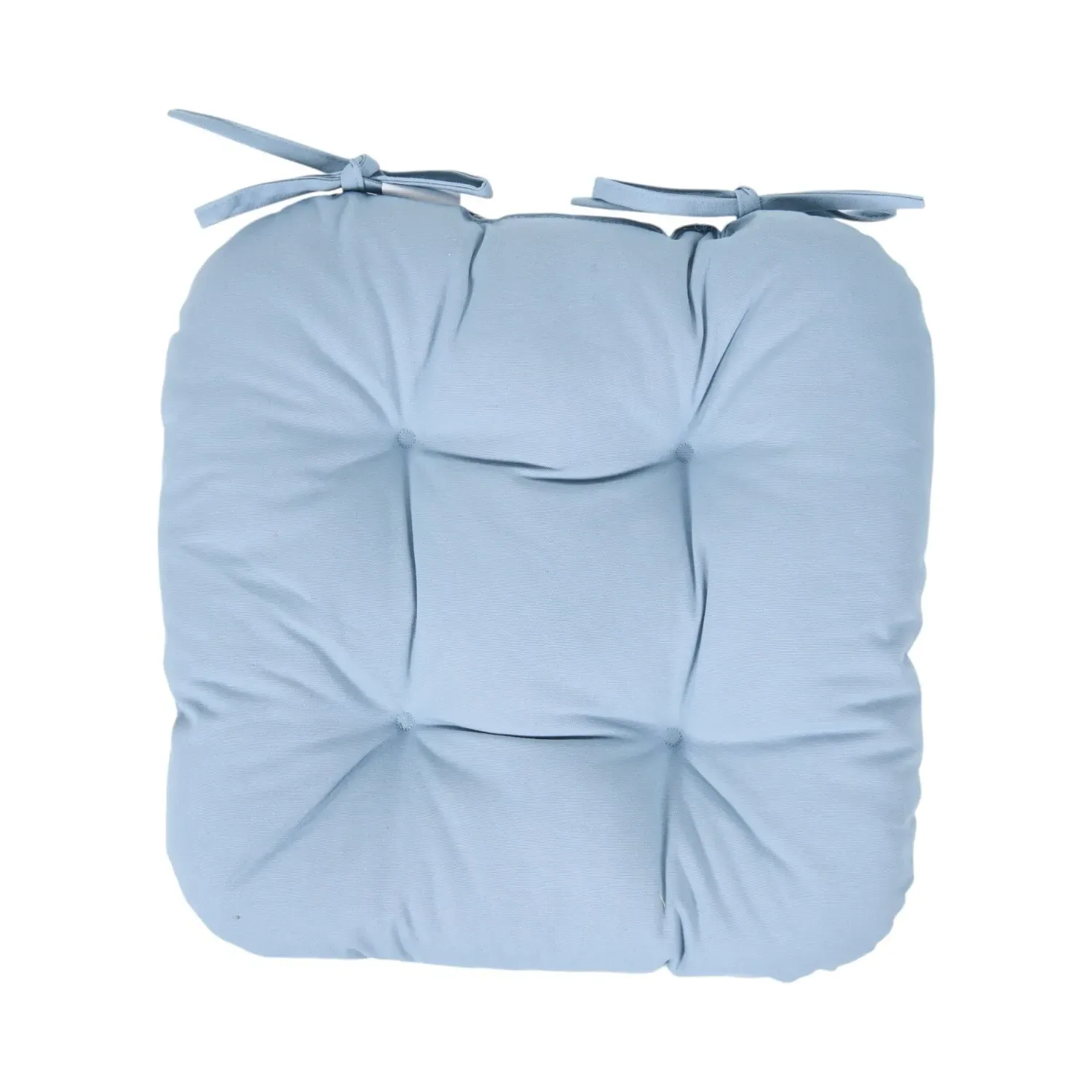 4 Button Seat Pad - Blue