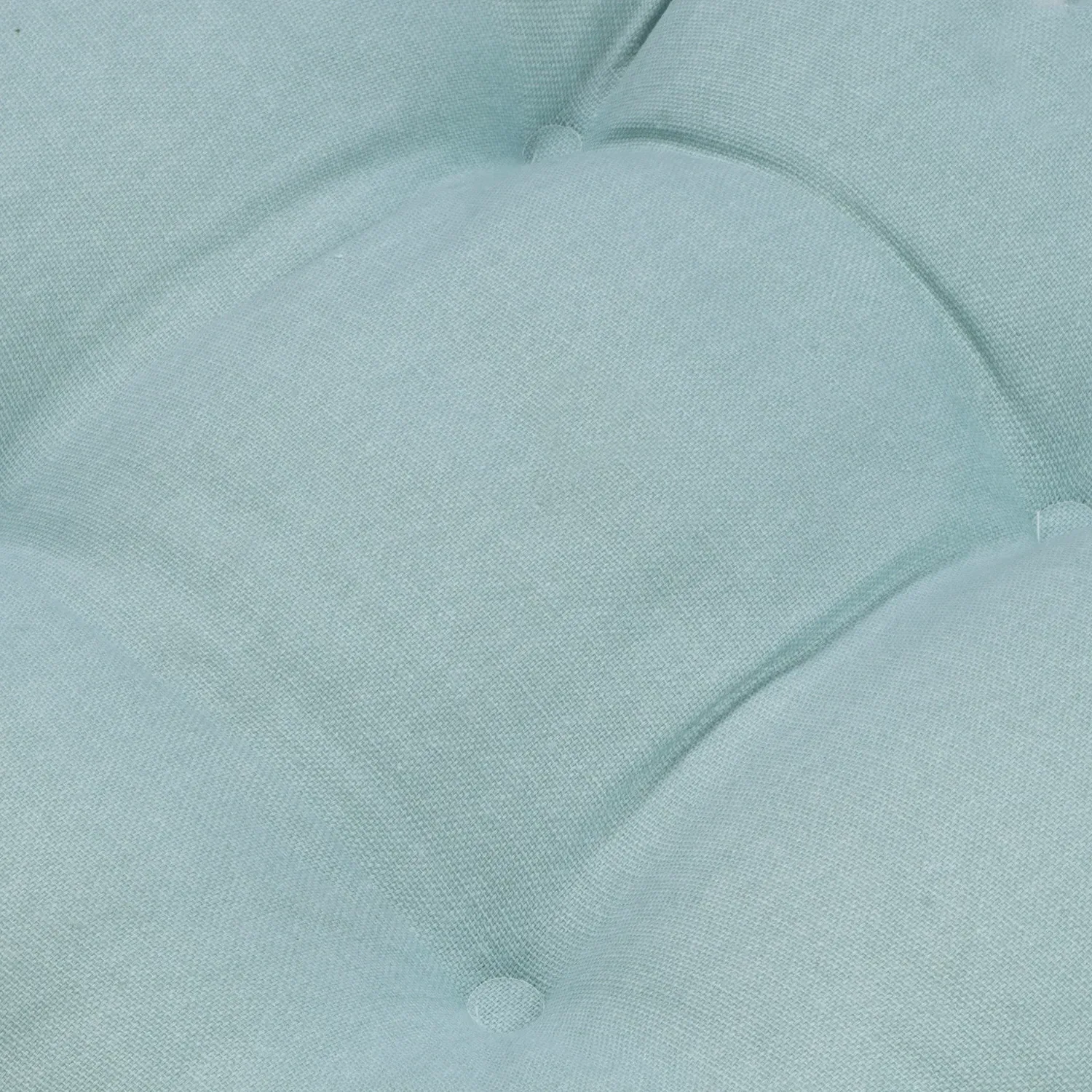 4 Button Seat Pad - Duck Egg