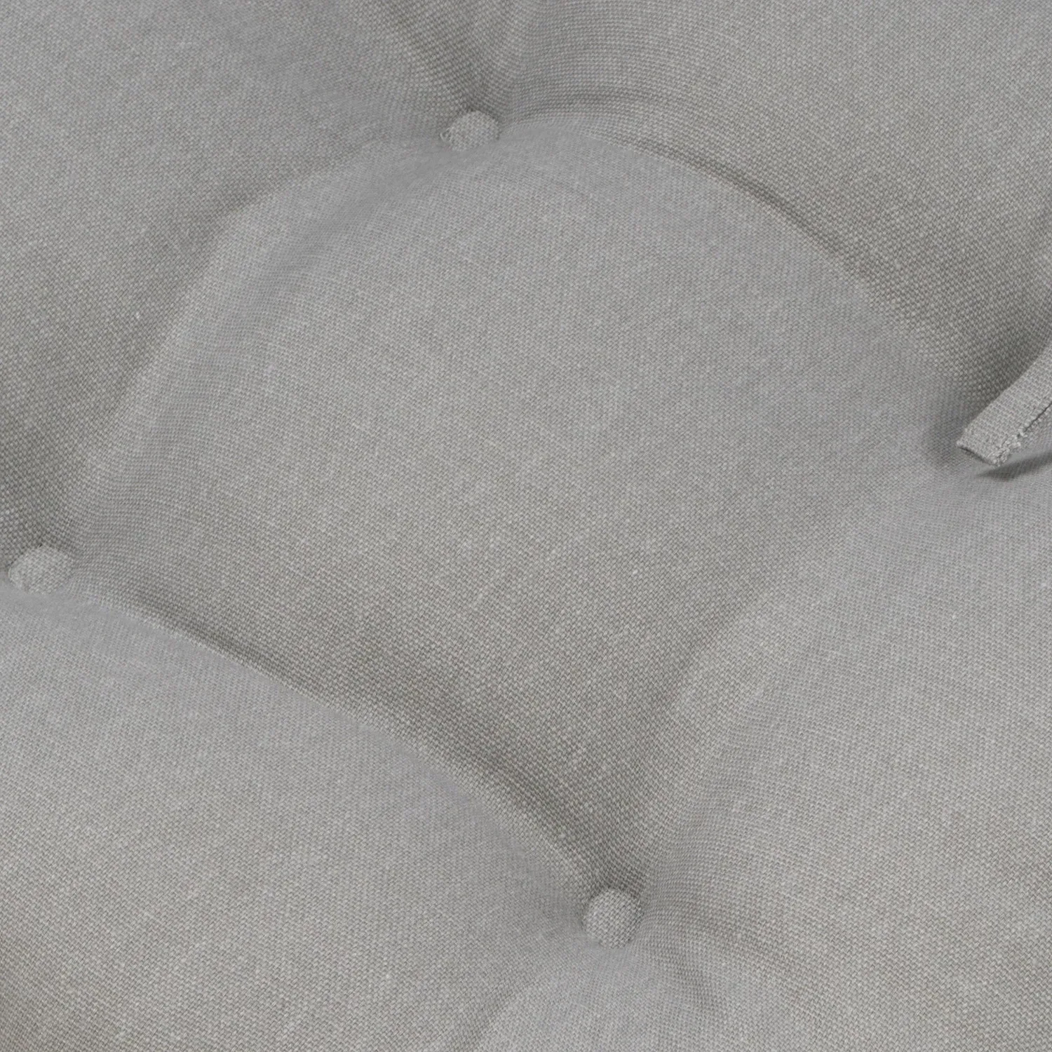 4 Button Seat Pad - Light Grey