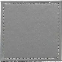 4 Pack Coaster Set - Grey, Faux Leather