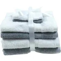 6-Piece Towel Bale Set - Silver, Cotton
