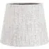 8 inch Tapered Lamp Shade - Grey, Woven