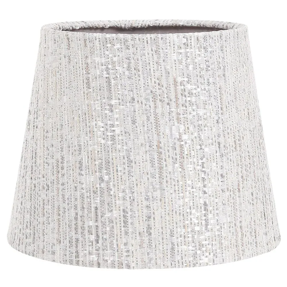 8 inch Tapered Lamp Shade - Grey, Woven image