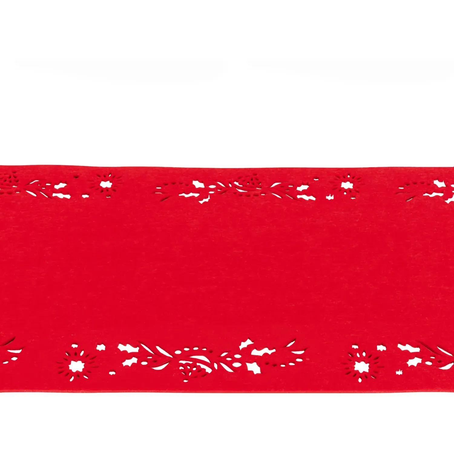 8 Piece Felt Placemat and Coaster Set - Red