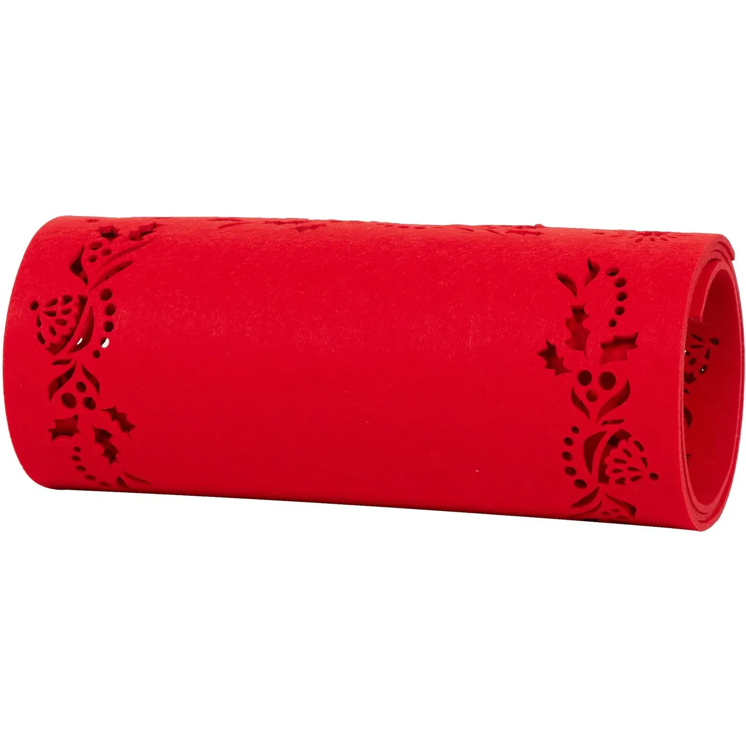 8 Piece Felt Placemat and Coaster Set - Red image