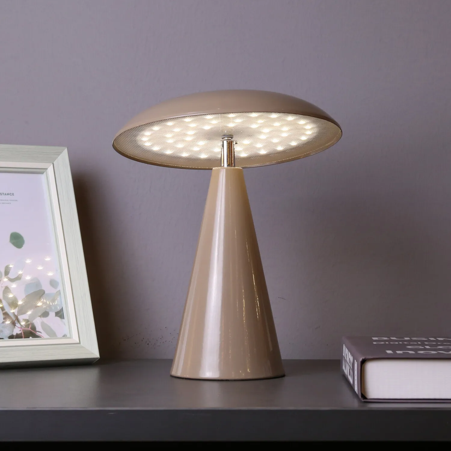 Abel Touch Table Lamp - Coffee