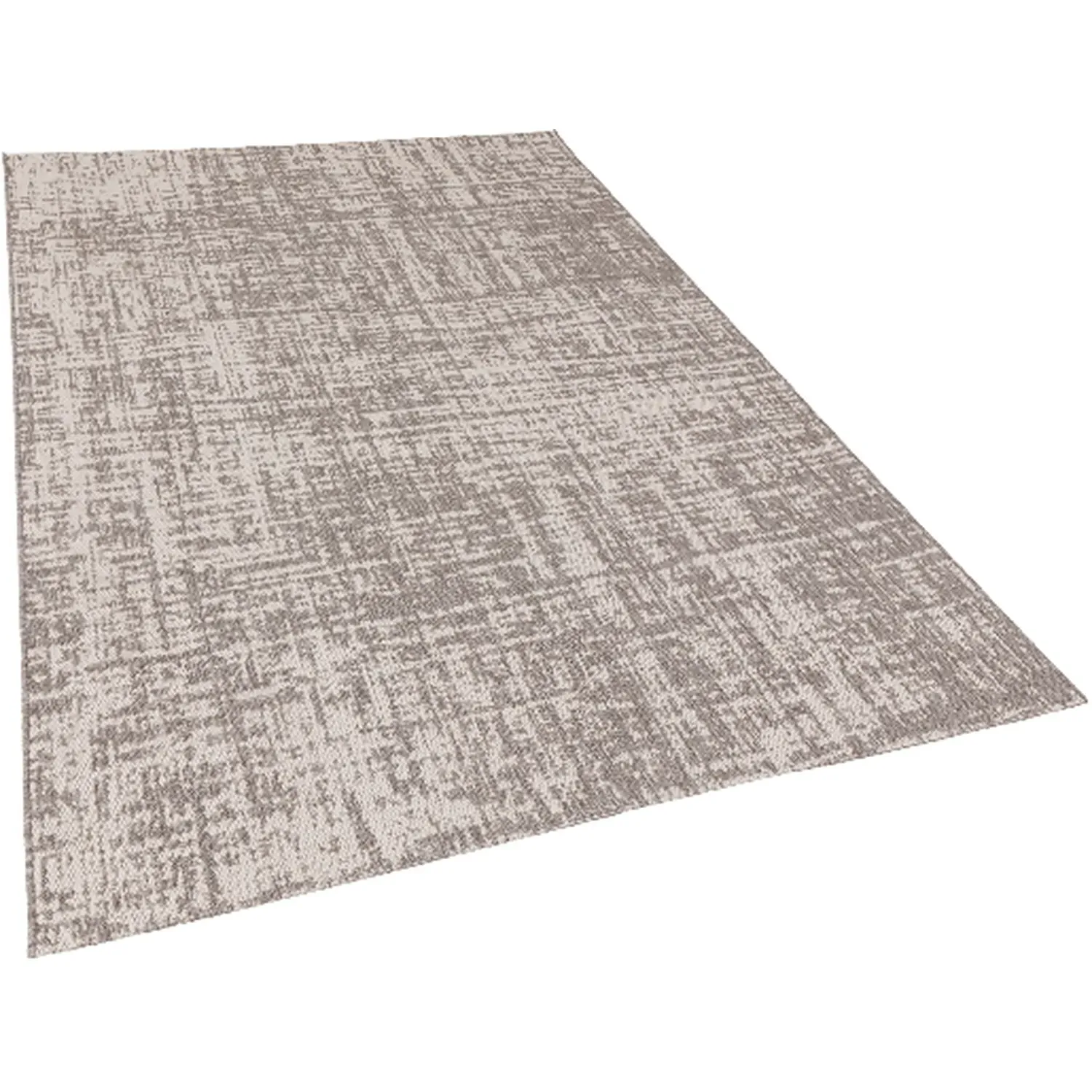 Abstract Indoor Outdoor Rug 160cm - Light Grey