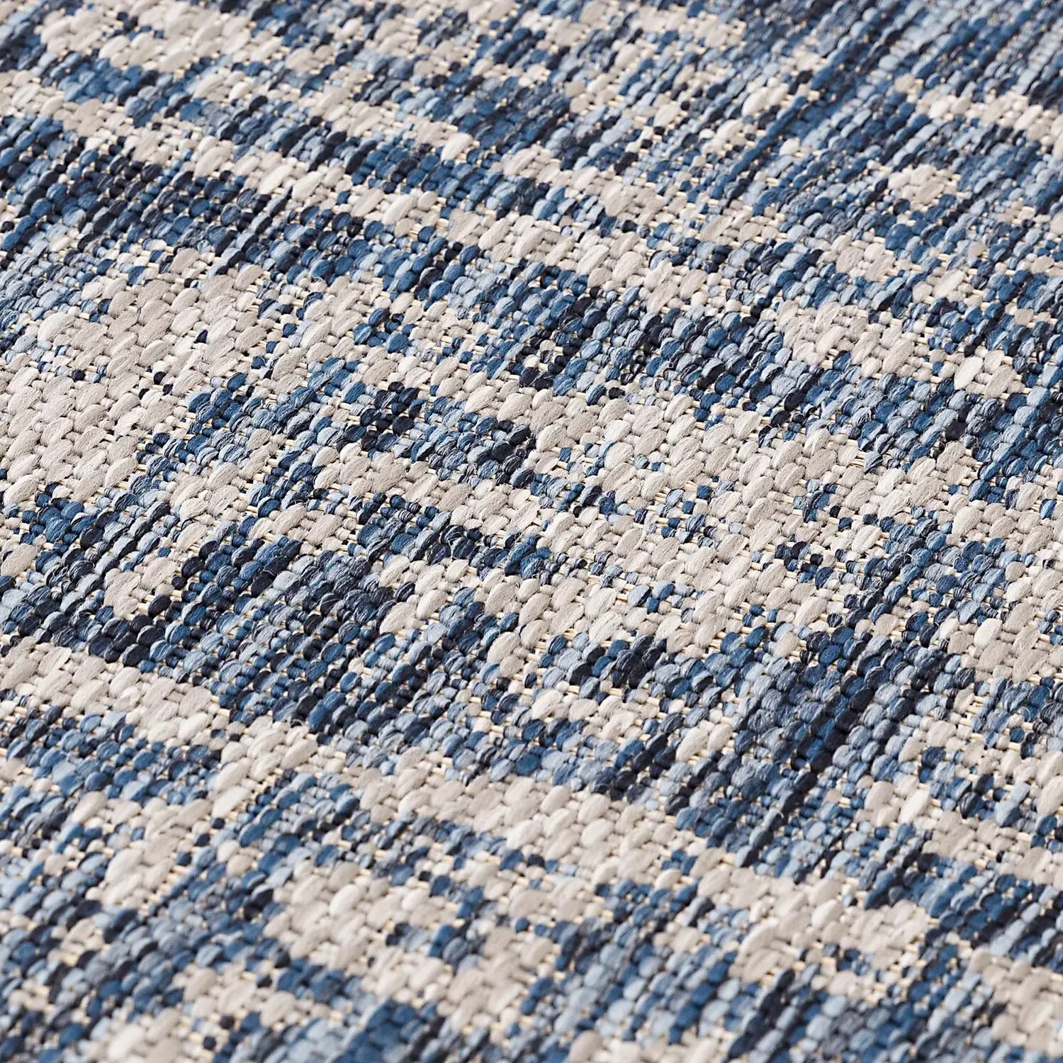 Abstract Indoor Outdoor Rug 160cm - Navy