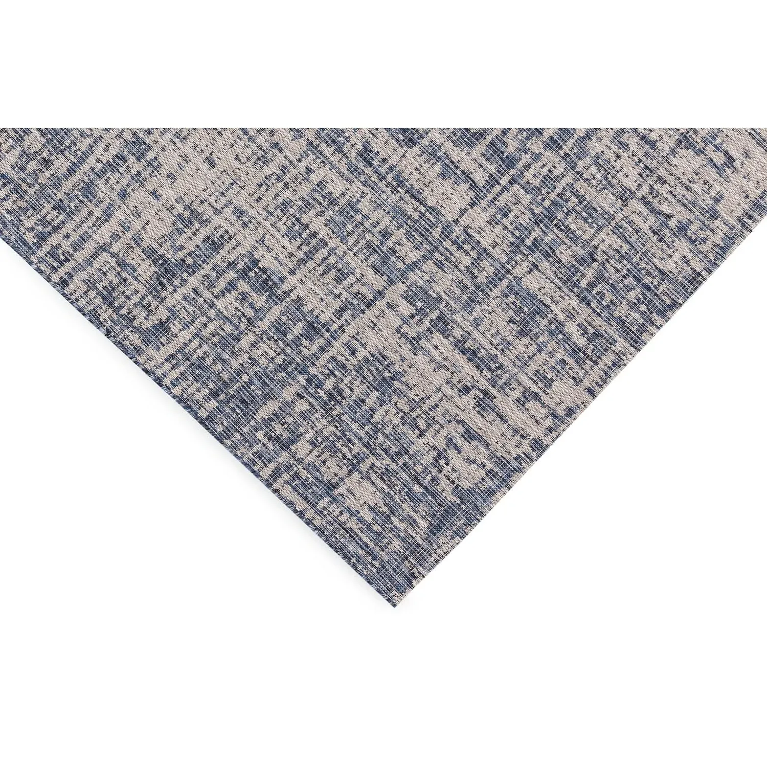 Abstract Indoor Outdoor Rug 160cm - Navy