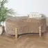 Abstract Storage Ottoman - Brown