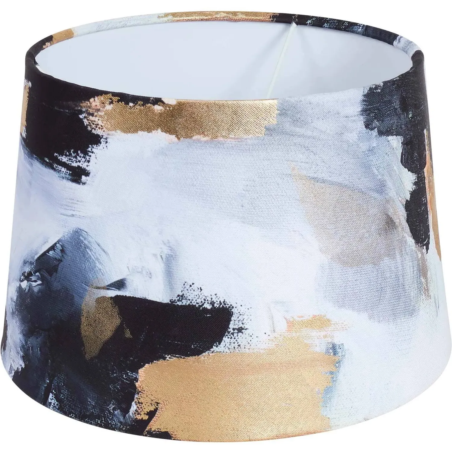Abstract Tapered Lamp Shade - Black, Gold