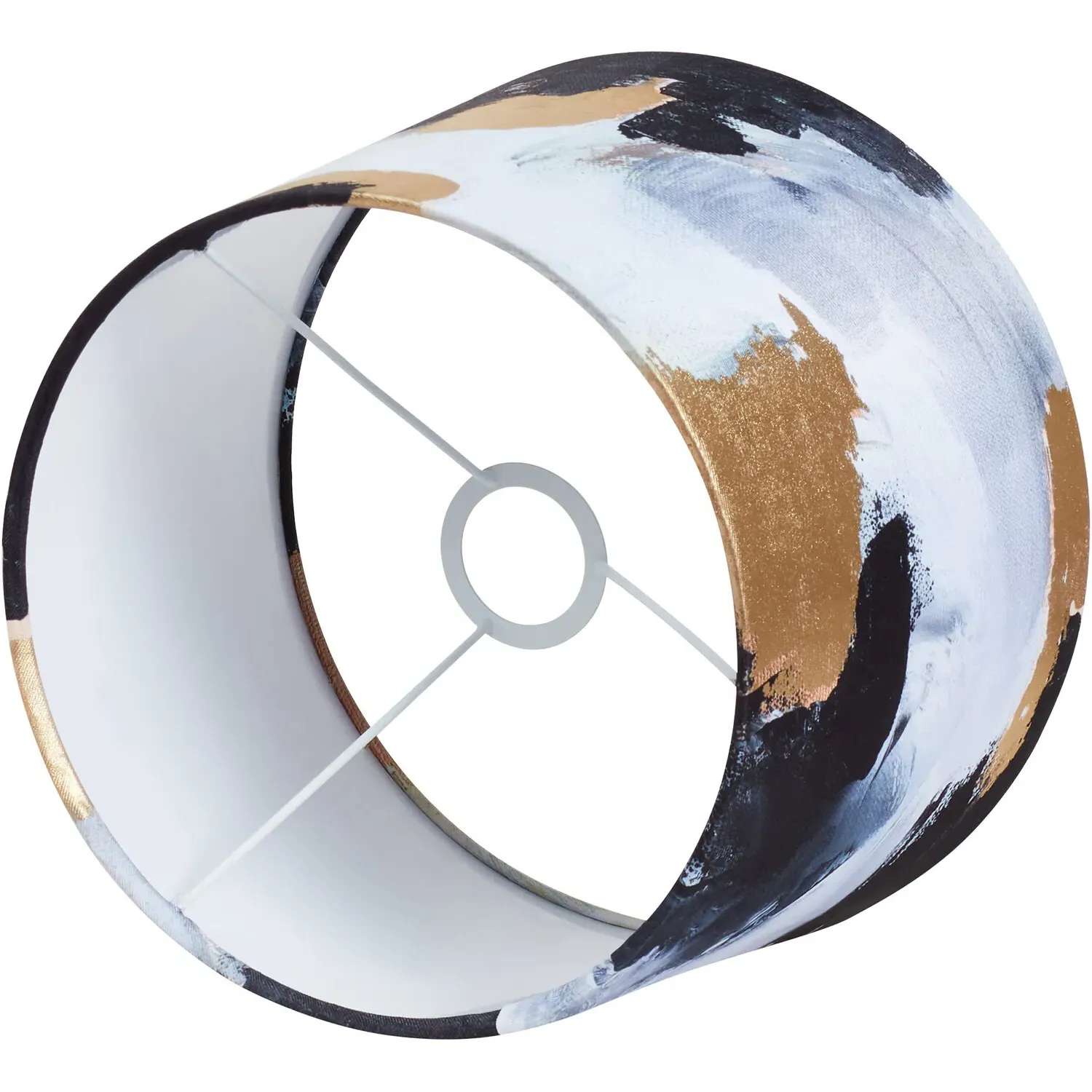 Abstract Tapered Lamp Shade - Black, Gold