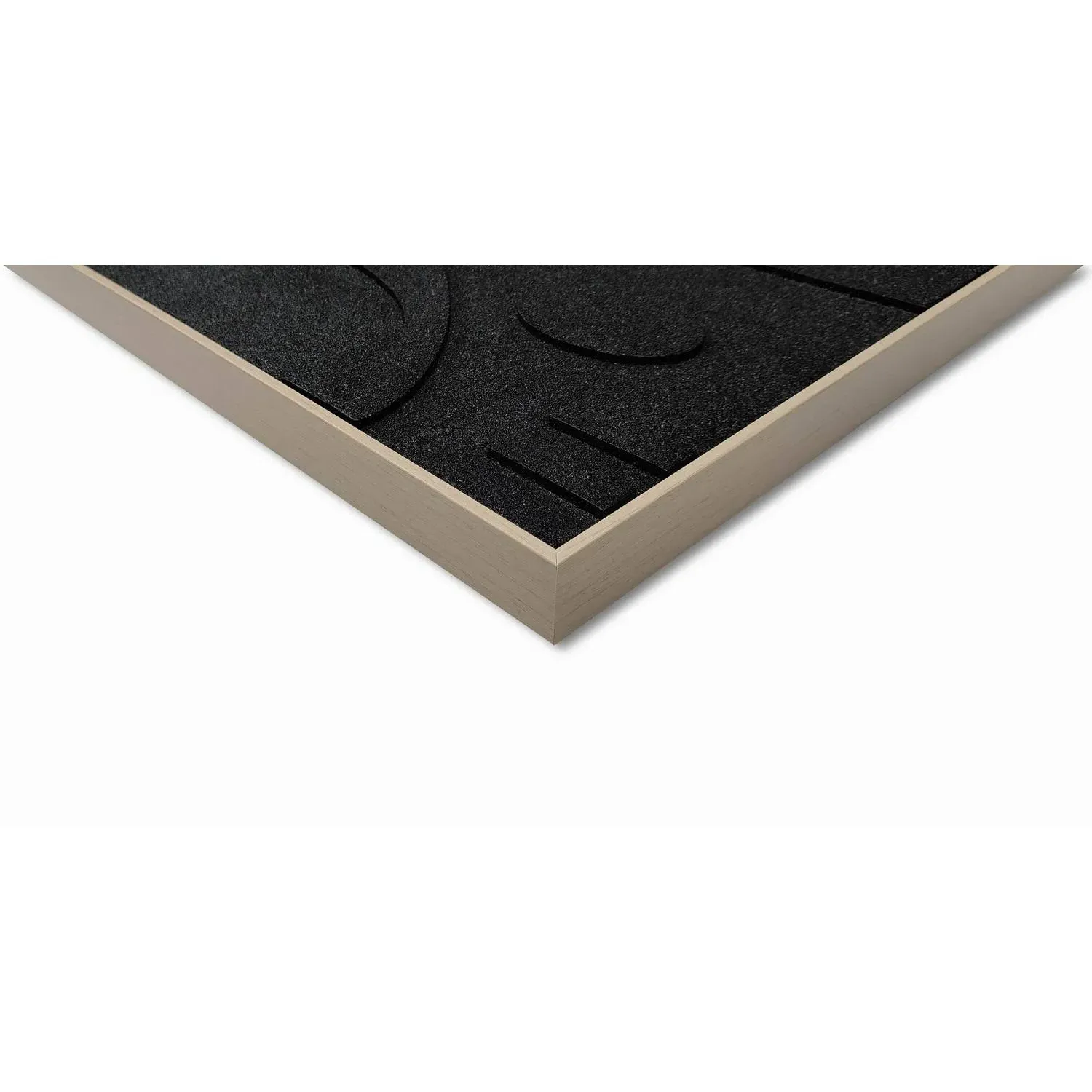 Abstract Textured Wall Art - Black