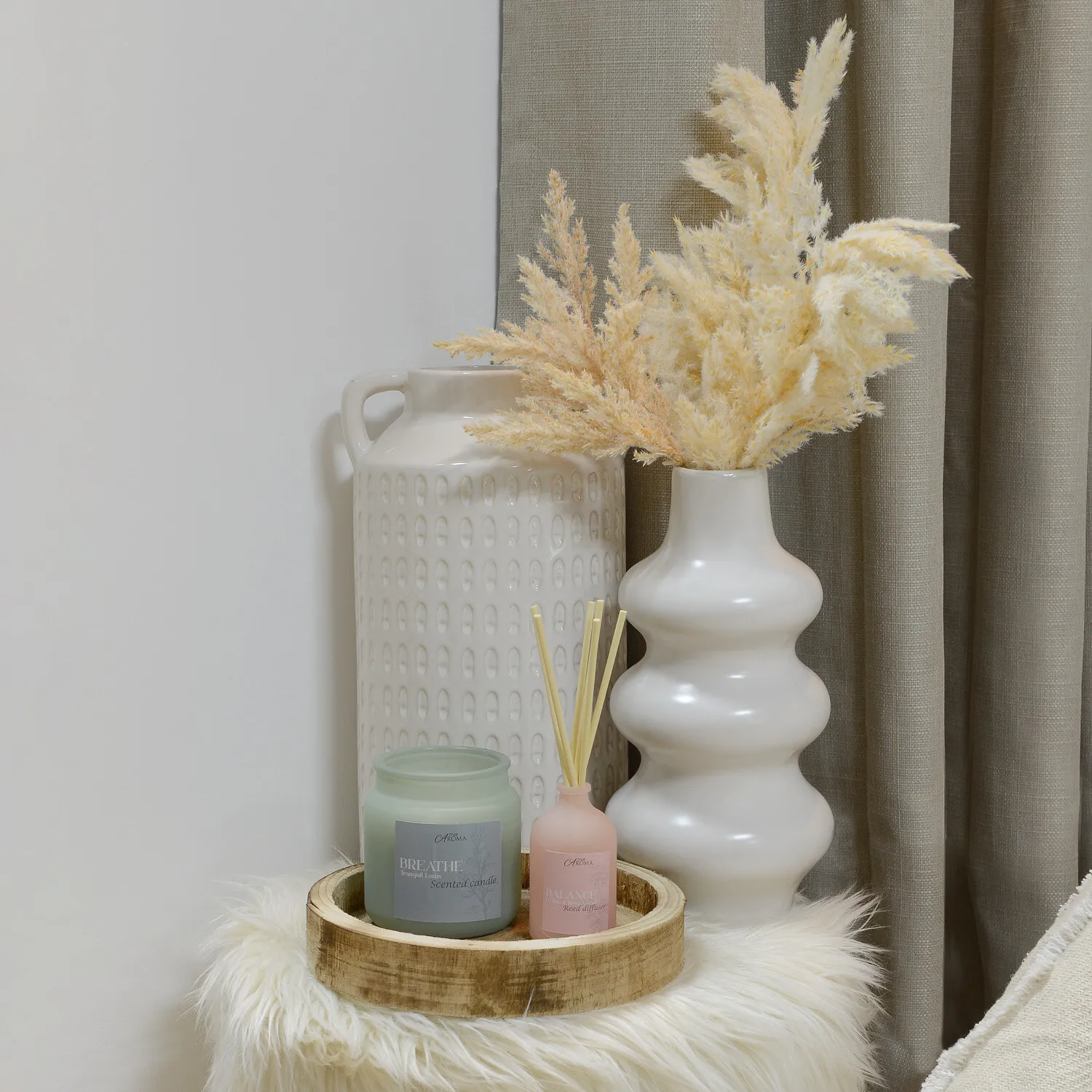 Abstract Vase - White