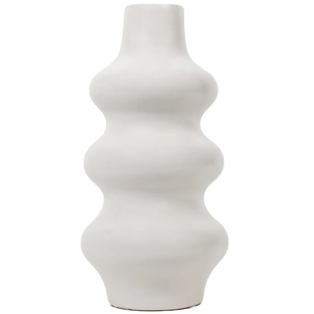 Abstract Vase - White