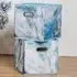 Abstract Wave Storage Cube Basket - Blue