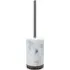 Acacia Toilet Brush Holder - White