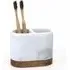 Acacia Toothbrush Holder - White