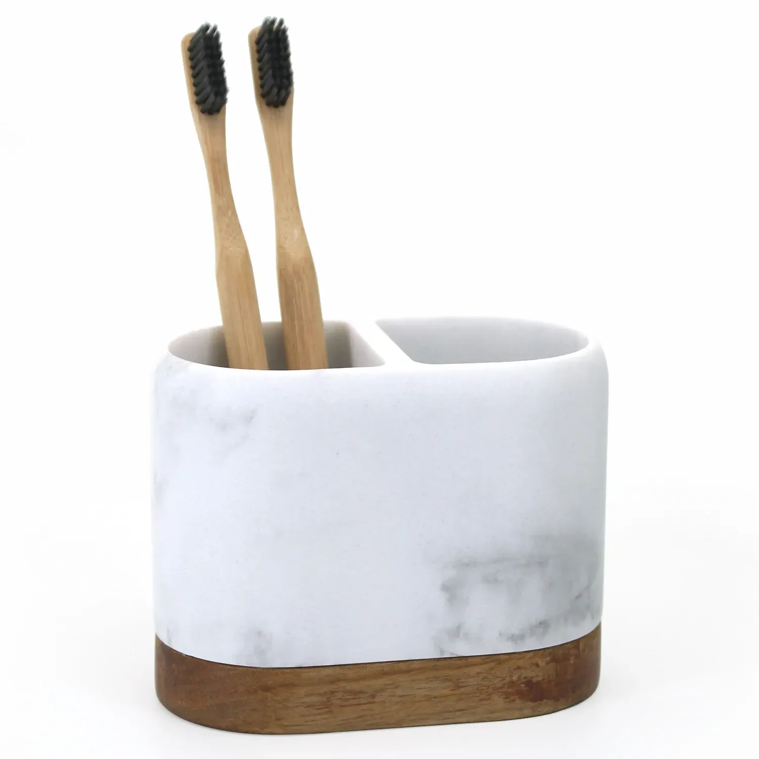 Acacia Toothbrush Holder - White