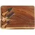 Acacia Wood Cheese Board with Knives