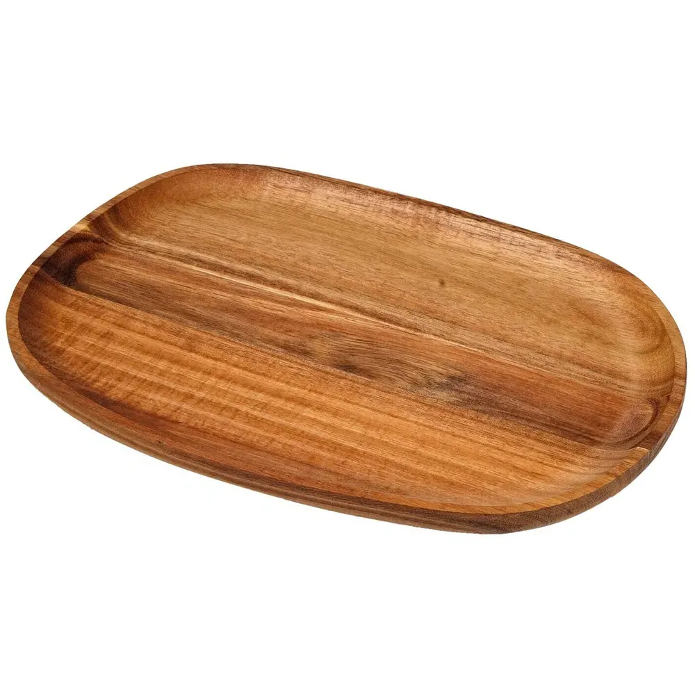 Acacia Wood Oval Serving Platter