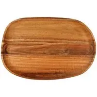 Acacia Wood Oval Serving Platter