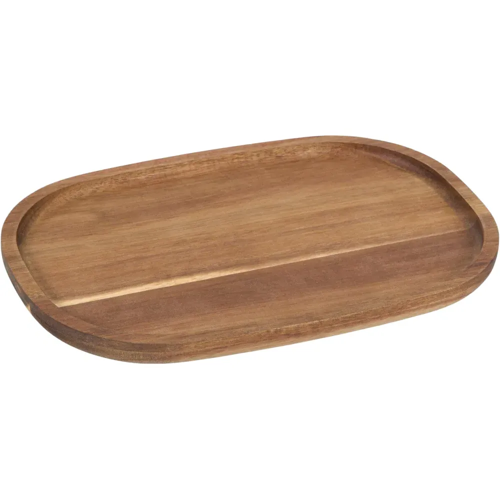 Acacia Wood Oval Serving Platter - Natural