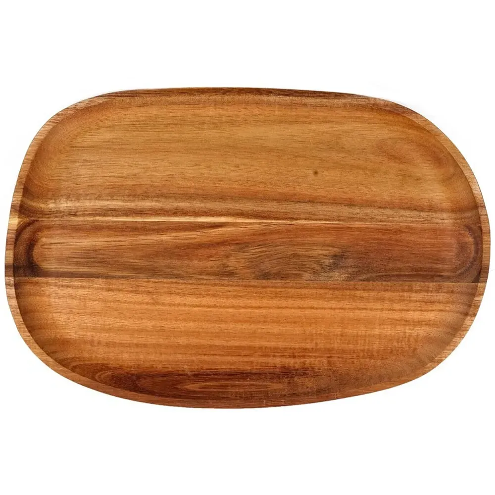Acacia Wood Oval Serving Platter