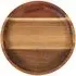 Acacia Wood Round Serving Platter - Natural