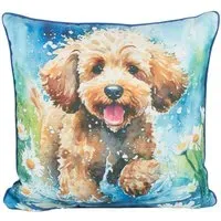 Ada Ingram Cockapoo Cushion - Multicolour