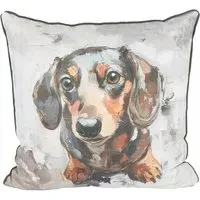 Ada Ingram Dachshund Cushion - Multicolour