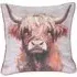 Ada Ingram Highland Cow Cushion - Brown