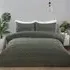 Adah Tufted Geo King Size Duvet Cover Set - Charcoal