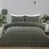 Adah Tufted Geo Single Duvet Cover Set - Charcoal