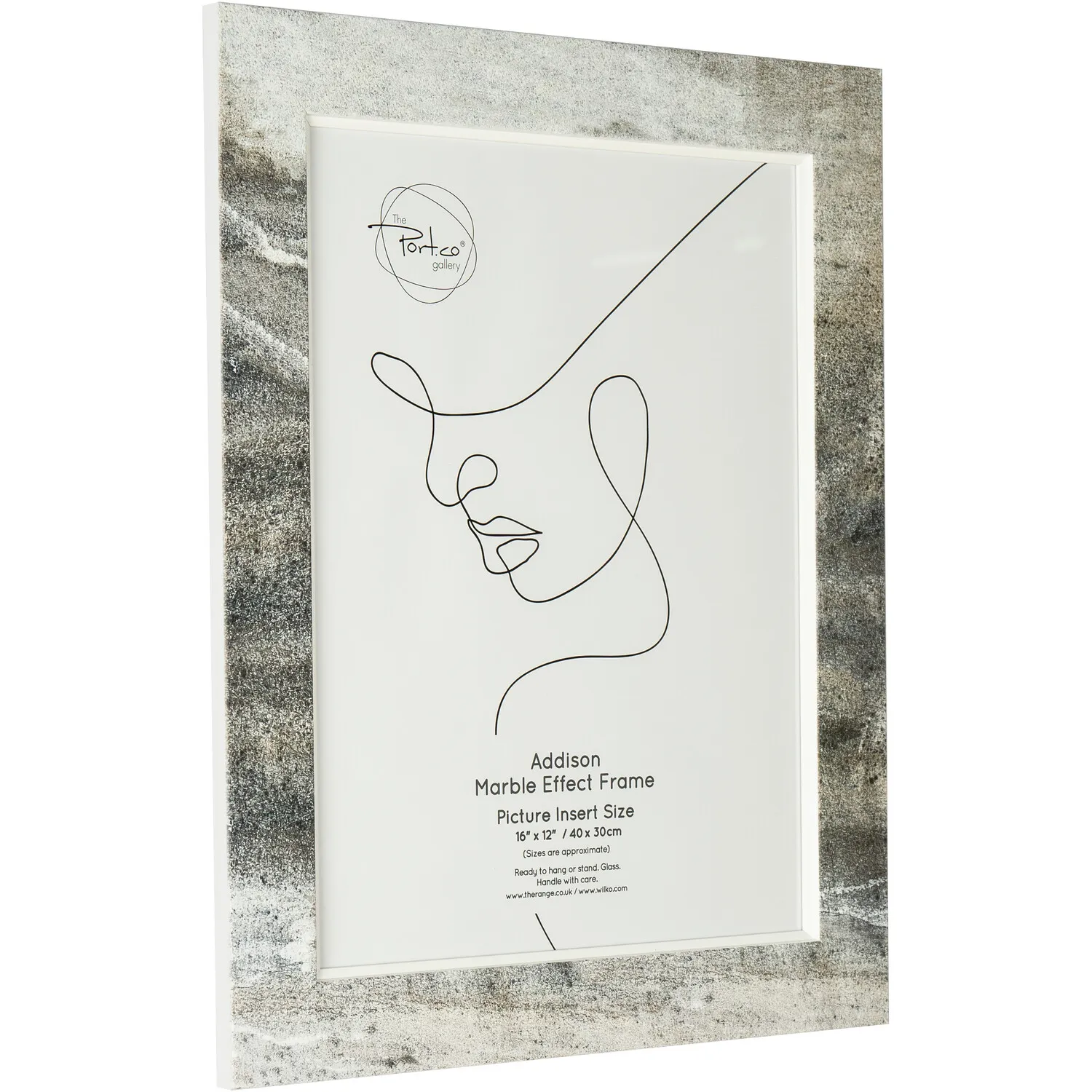 Addison 16x12in Photo Frame - Grey