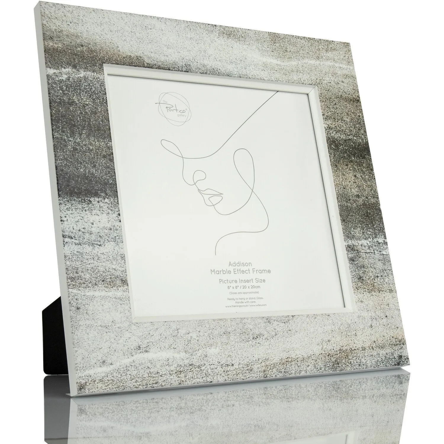 Addison 8x8in Photo Frame - Grey