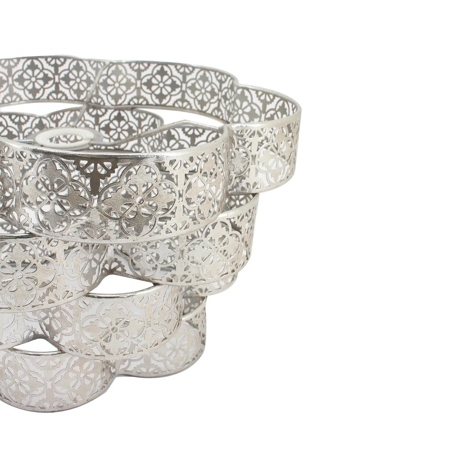 Adilah Flower-Shaped Lamp Shade - Silver