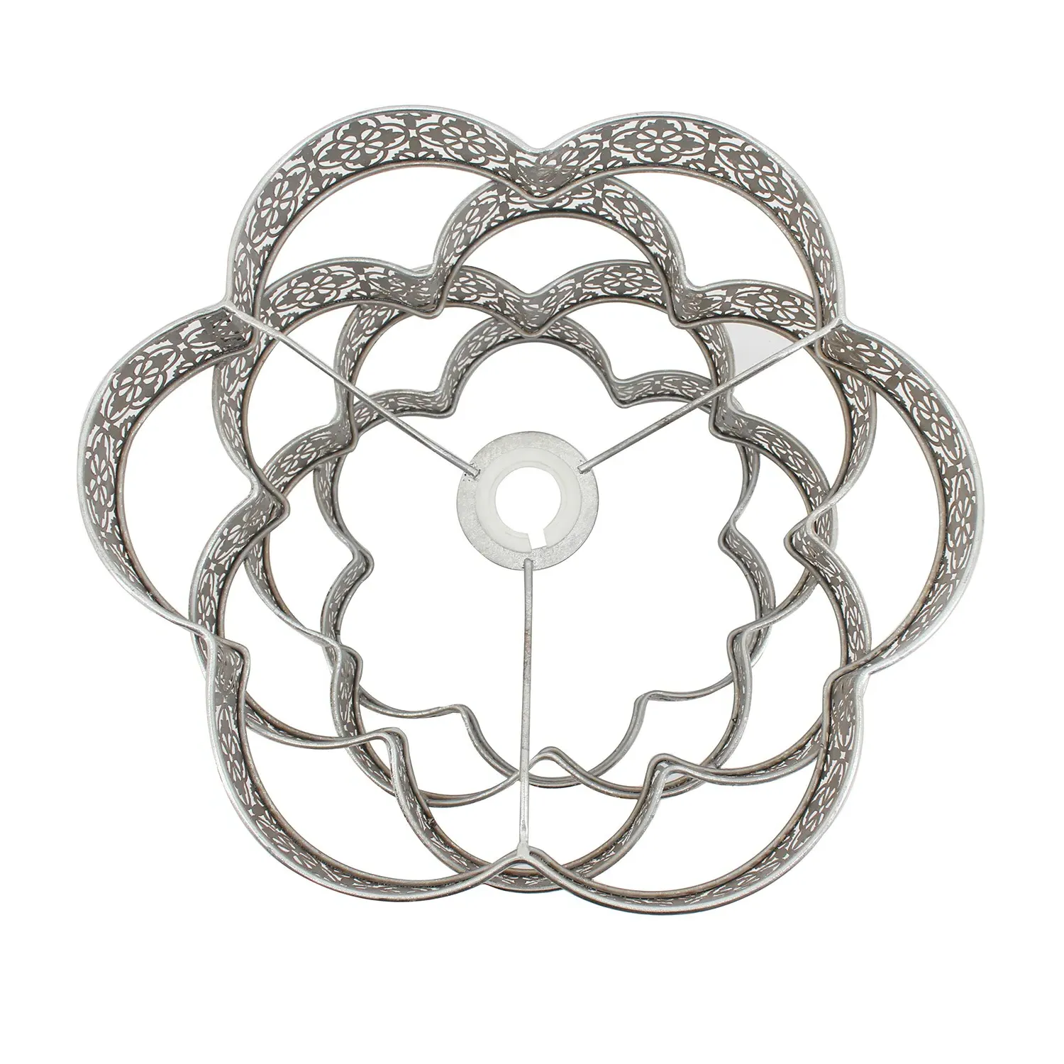 Adilah Flower-Shaped Lamp Shade - Silver