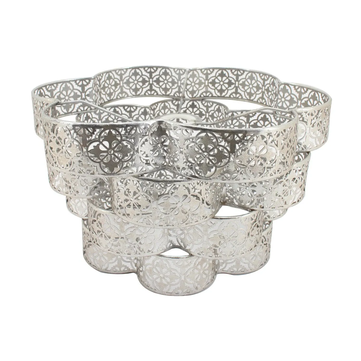 Adilah Flower-Shaped Lamp Shade - Silver image