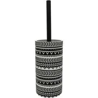 Adley Toilet Brush Holder - Black, White