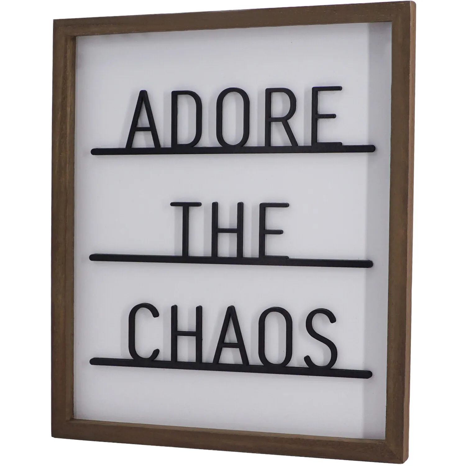 Adore The Chaos Framed Plaque