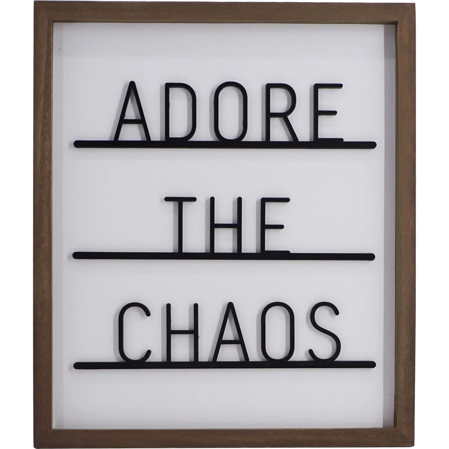 Adore The Chaos Framed Plaque image