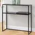 Alanya Console Table with Shelf - Black