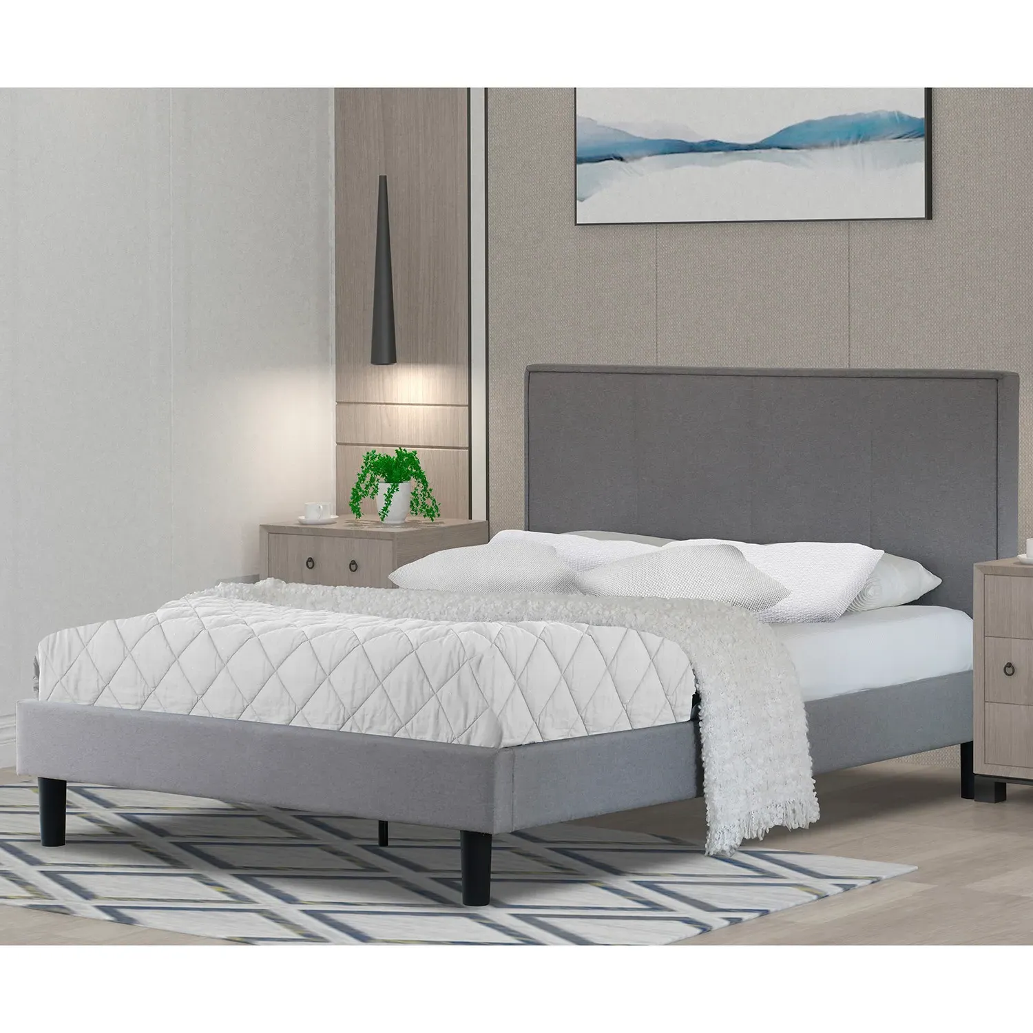 Alex Single Bed In A Box - Grey