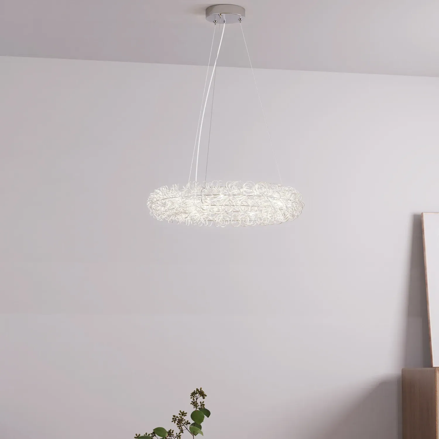 Alice LED Ceiling Fitting - Silver