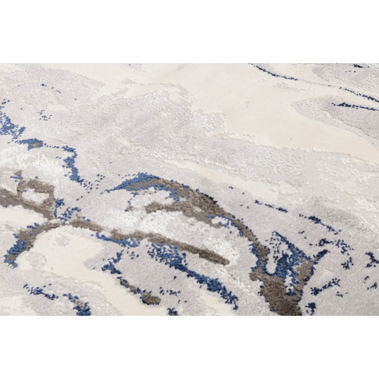 Almira Large Marble Rug - Navy