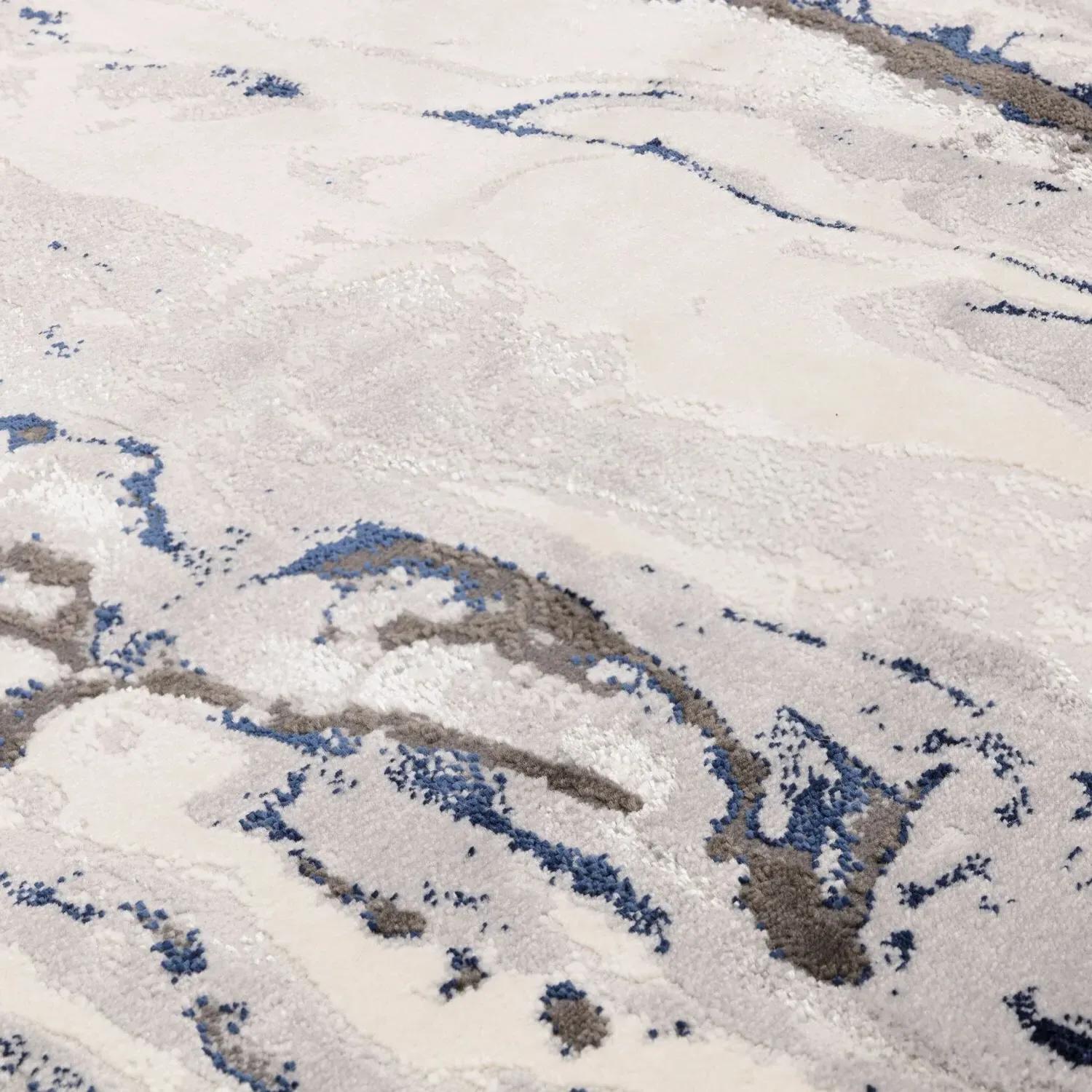 Almira Marble Rug - Navy